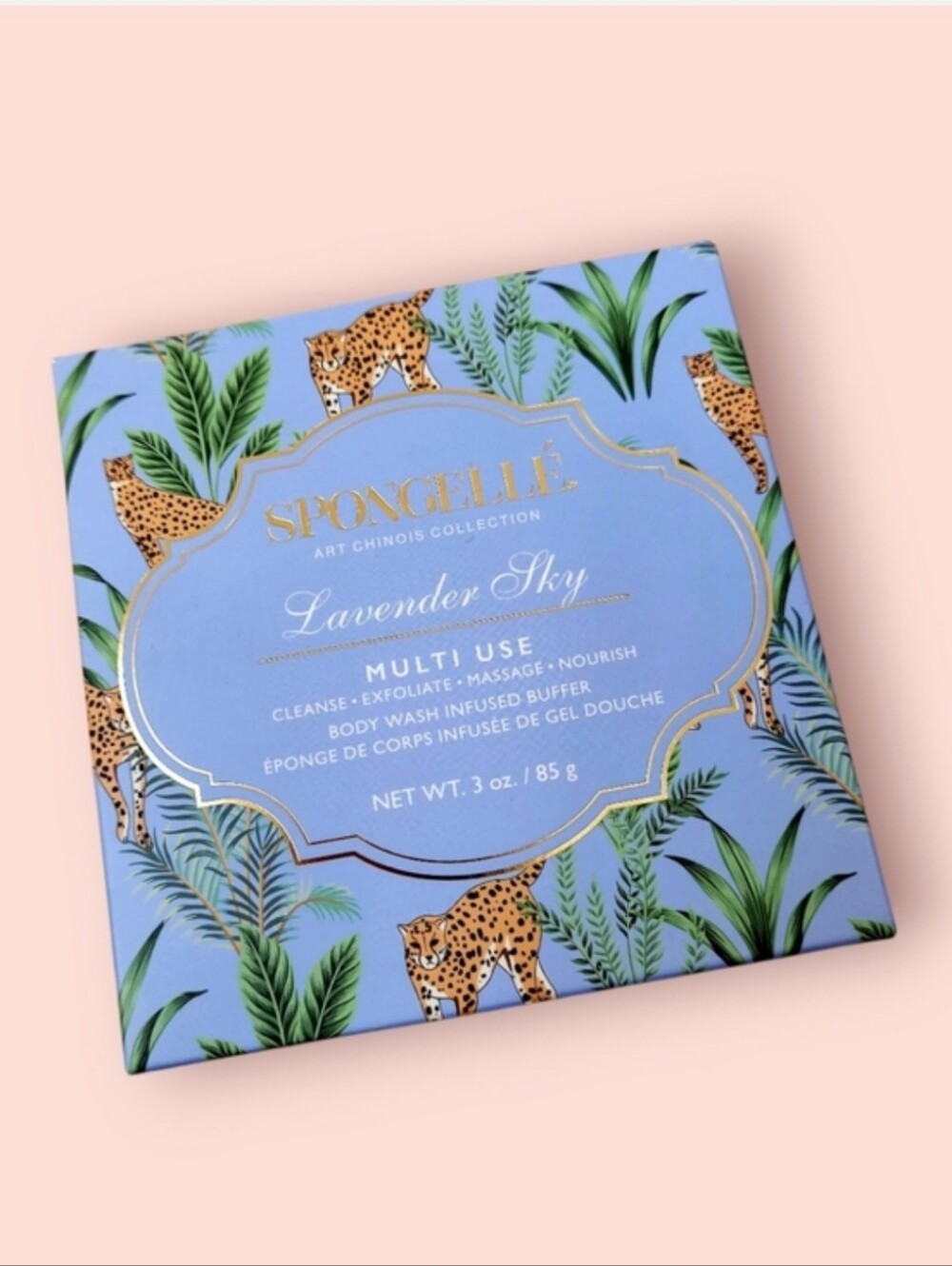 Spongelle Art Chinois Collection Body Buffer • Lavender Sky • New in Box